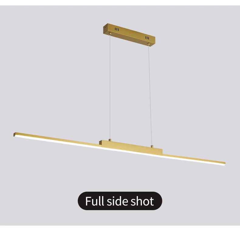 100CM Black/Gold Pendant Lights Dining Room Lights For Kitchen Long Chandelier Living Room Pendant Lamp Home Decoration Lighting