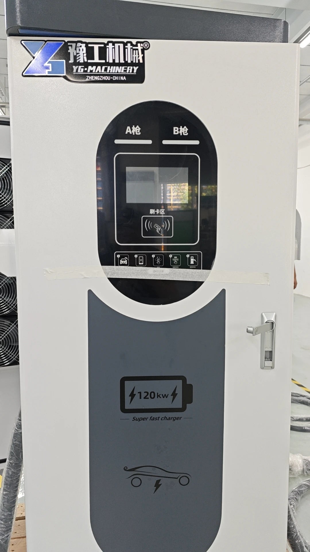 90kW DC EV Charger Station CCS2 Dual Gun Fast Charging Floor Mounted Smart APP WiFi 4G RFID IP54 OCPP 1.6J Fully Approved