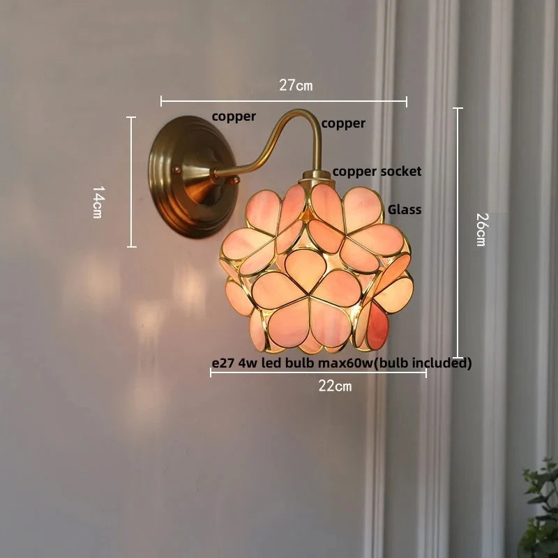 Modern Glass Pendant Lights for Restaurant Cafe Decoration Hanging Lamp Ceiling Chandeliers Nordic Flower Lighting Hotel Decor
