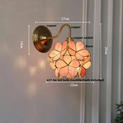 Modern Glass Pendant Lights for Restaurant Cafe Decoration Hanging Lamp Ceiling Chandeliers Nordic Flower Lighting Hotel Decor
