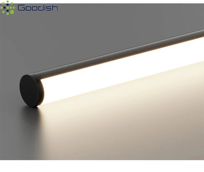Modern Simplicity Long Linear LED Pendant Lights Strip Hanging Indoor Lamps for Office Table Kitchen  Home Decoration Chandelier