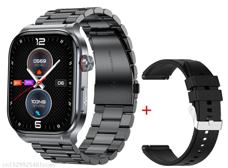 AMOLED Smart Watch ET588 Bluetooth Calling Sports Fitness Tracker Wristwatch ECG Health Monitoring SOS Men Women Smartwatch