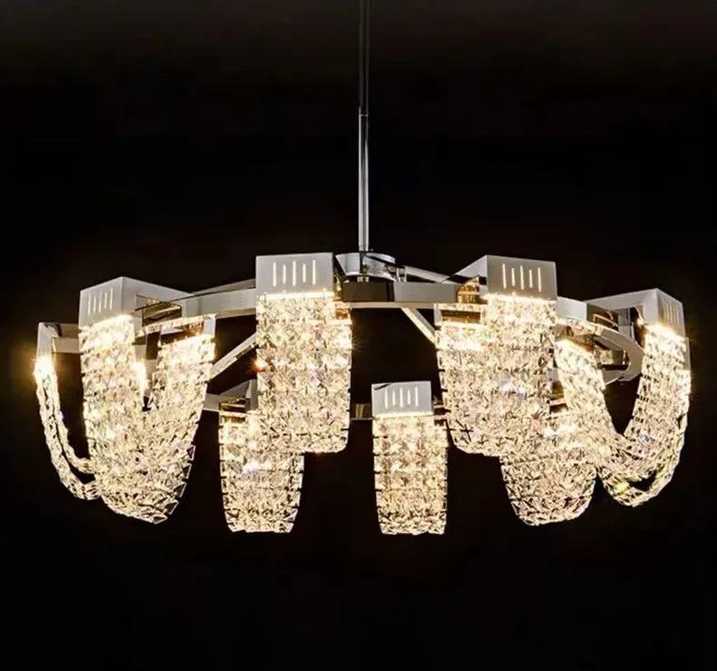 2025 New Home DecorationPendant Lights Luxury Crystal Living Room Chandelier Bedroom Pendant Lamp Ceiling Light  Indoor Lighting