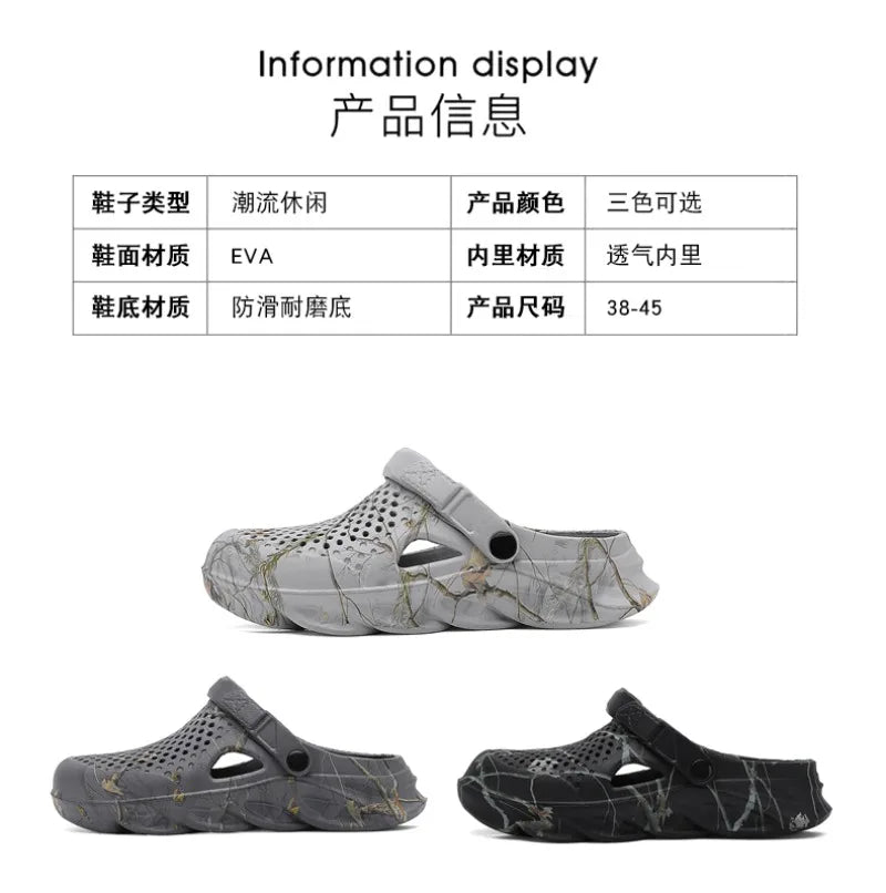 Plus Size 46 47 Summer Sandals for Men and Women Breathable EVA Beach Slippers Men Clogs Men Flip Flops Comfort Men Casual Shoes