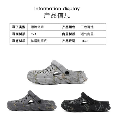 Plus Size 46 47 Summer Sandals for Men and Women Breathable EVA Beach Slippers Men Clogs Men Flip Flops Comfort Men Casual Shoes