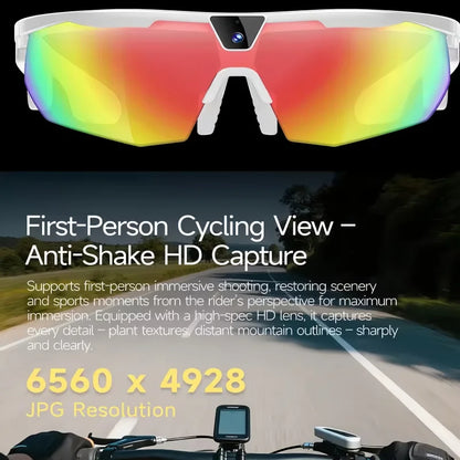 AI Smart Glasses with Camera  with built-in storage (no SD card required)deal for outdoor sports such as cycling skiing baseball