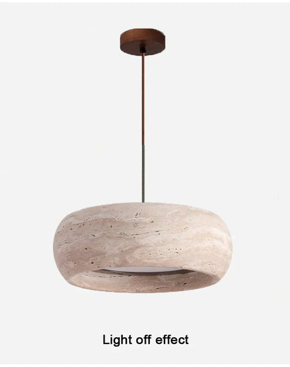 Japanese Wabi Sabi Stone Pendant Lamp for Bedroom Bedside Table Lights Minimalist Island Kitchen Dining Room Hanging Chandeliers