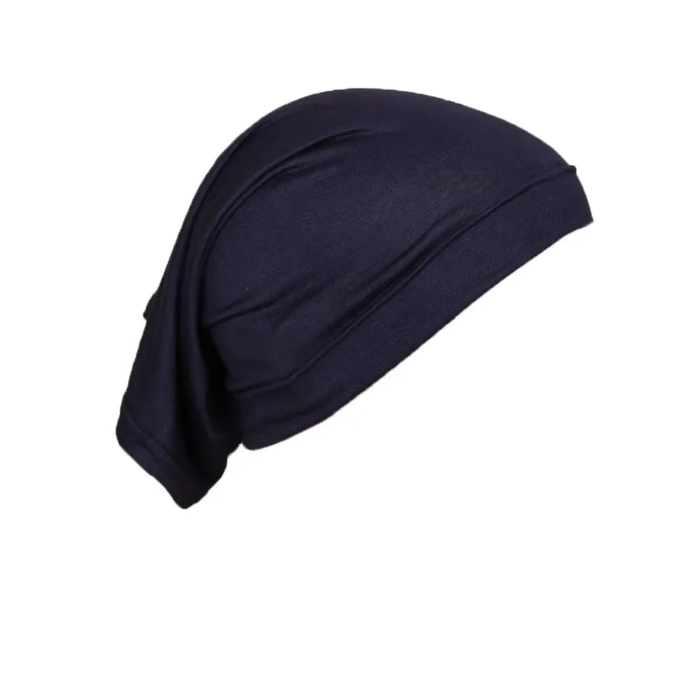 Muslim Underscarf Turban Hijab Ninja Inner Hat Women Chemo Cap Hair Loss Cover Bonnet Instant Bonnet Femme Musulman Headband