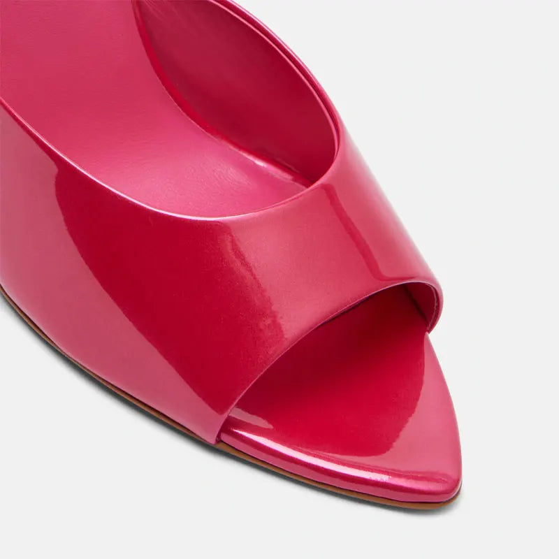 Summer New Women's Pointed Open Toothed Slim Fit High-heeled Slippers, Outdoor Sexy Sandals, Fashionable High-heeled Slippers