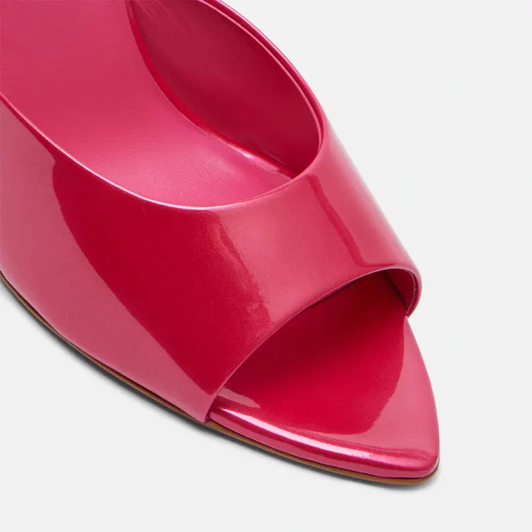 Summer New Women's Pointed Open Toothed Slim Fit High-heeled Slippers, Outdoor Sexy Sandals, Fashionable High-heeled Slippers