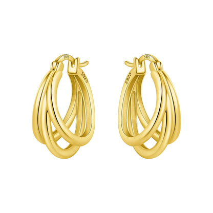 Original 925 Sterling Silver Heart Vintage Luxury Earrings Fashion 18K Gold Hoop Earrings for Women Piercing Jewelry Aretes 2026