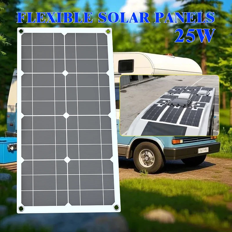 600W Solar Panel Kit 12V/18V with Controller - Portable High-Efficiency Charger for Camping RV Phone Power Station Off-Grid