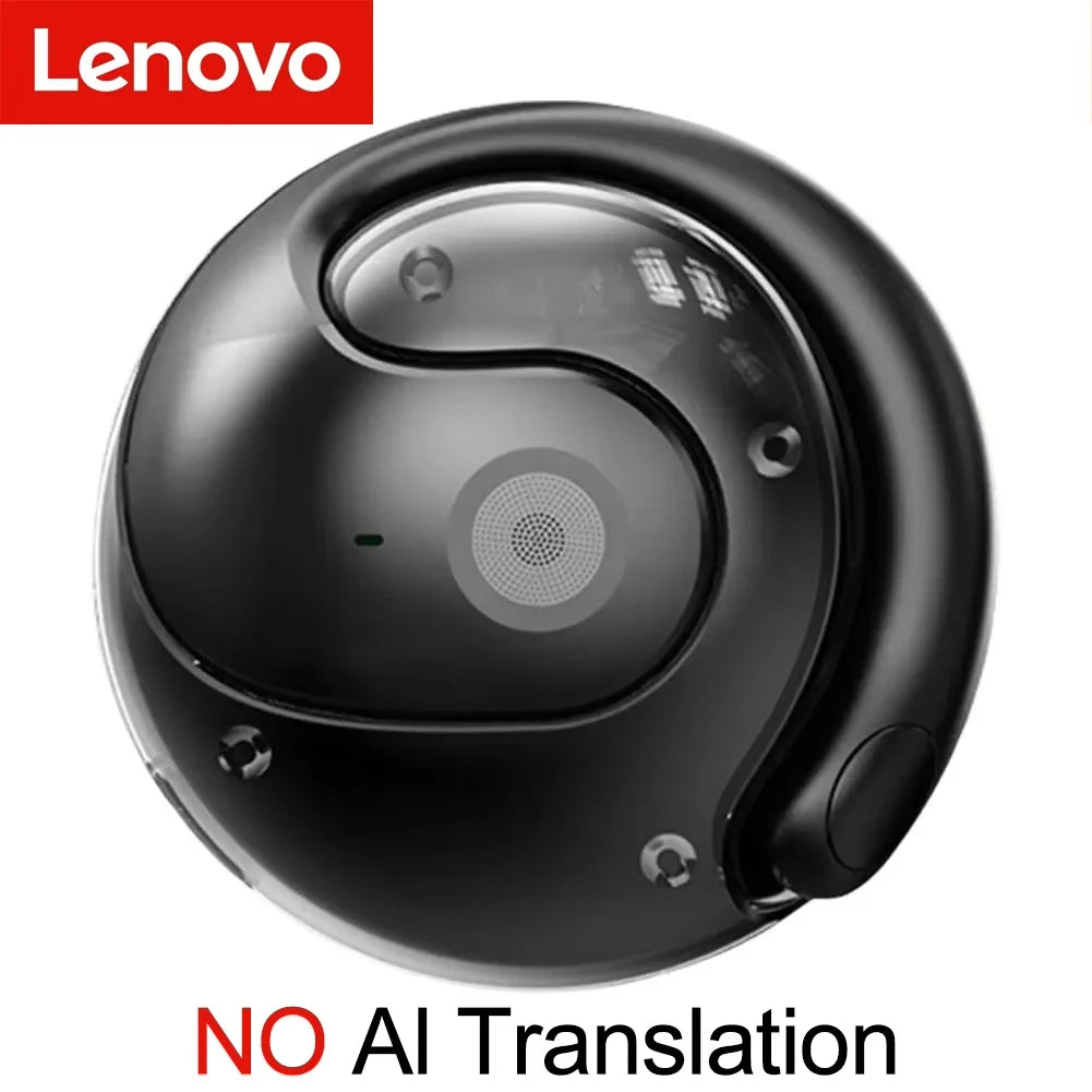 Lenovo AI Earphones Wireless Bluetooth Real-time Language Translation 144 Languages Ear Hanging Headphone Translator For Busine