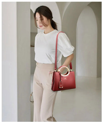 3 Layer Large Capacity Tote Bag Luxury Handbags Women Bags Designer Shoulder Bag High Quality Soft Leather Purses and Handbags