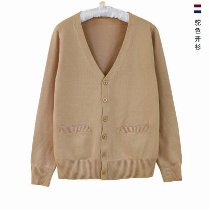 Japanese JK Uniform Cardigan Class Uniform British Student School Uniform Knitted Sweater