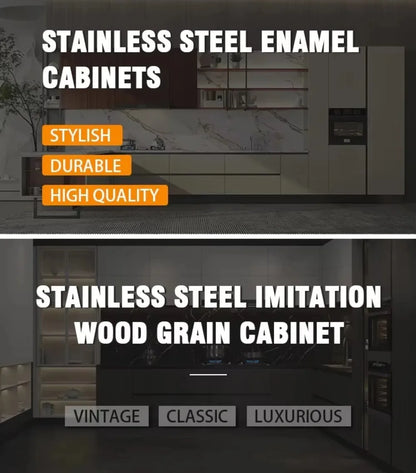 New Design Terrace Stainless Steel Outdoor Kitchen Cabinet Insect Resistant Easy Cleaning Hygienic Outdoor Garden Kitchen