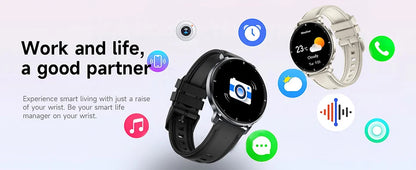 2026 New 1.32" AMOLED Smartwatch Man 466*466 Resolution Bluetooth Call LED Flashlight Fitness Tracker Smart Watch For Men Women