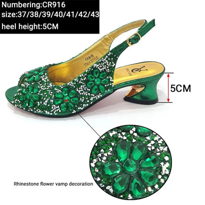 2024 Shoes and Bag for Party Wedding Plus Size Women Shoes 43 High Heels Sexy Ladies Luxery Shoes Women Dress Pumps with Purse