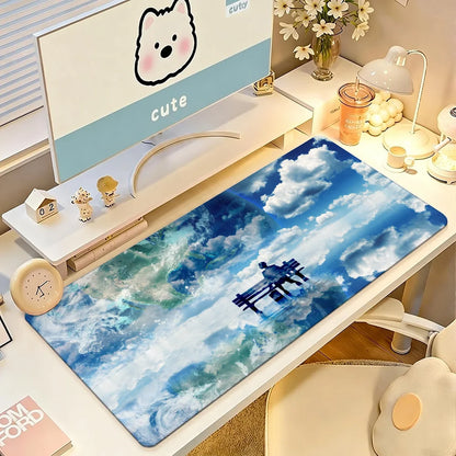 Classic Movie Forrest Gump Mouse Pad Large Non-Slip Waterproof Mat Stitched Edge Keyboard Pad for Gaming Daily Office
