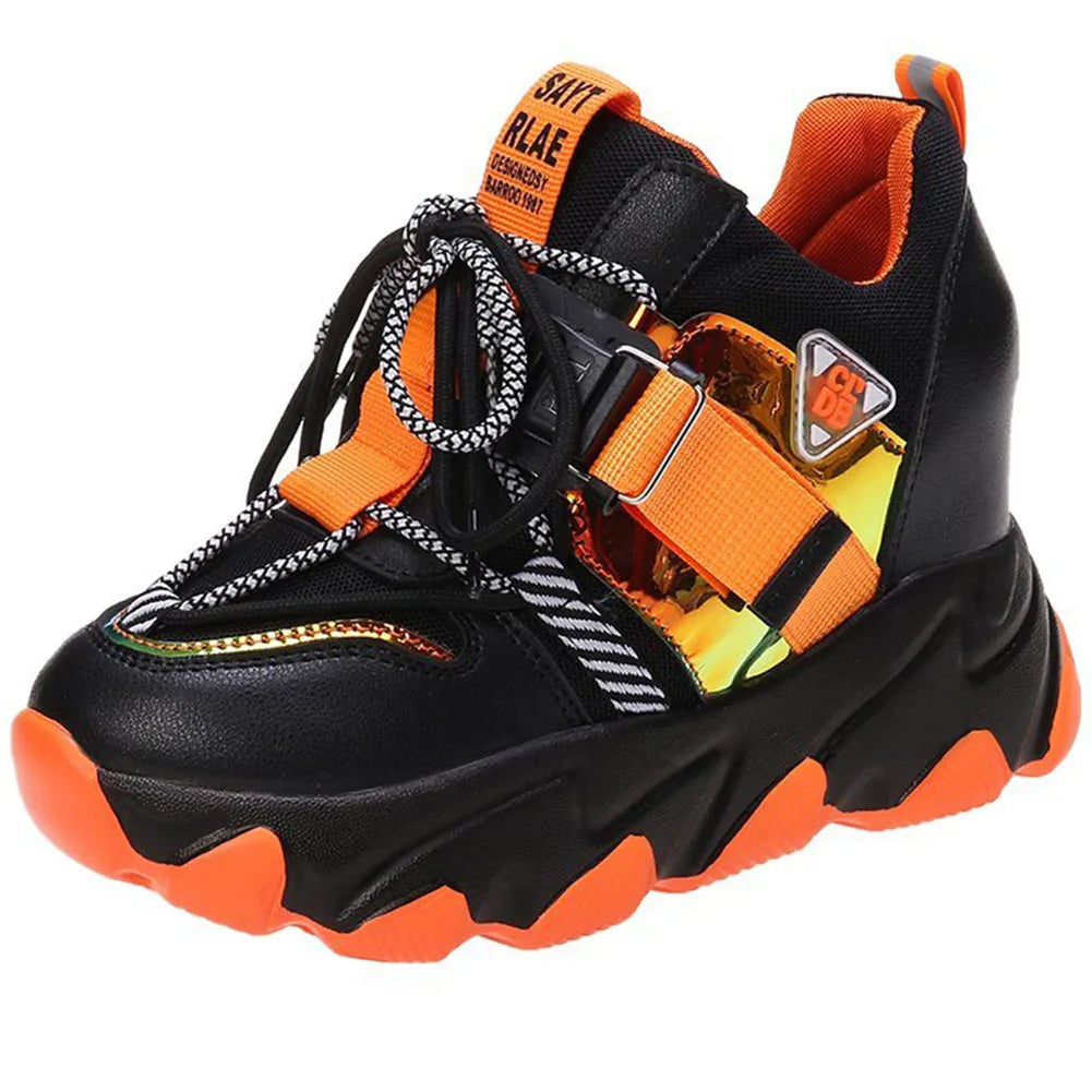 Maogu Mixed Color Shoes Sports Wedge White Sandals Women High Heel Beach Casual Shoe Leisure Lady Platform Chunky Sandals