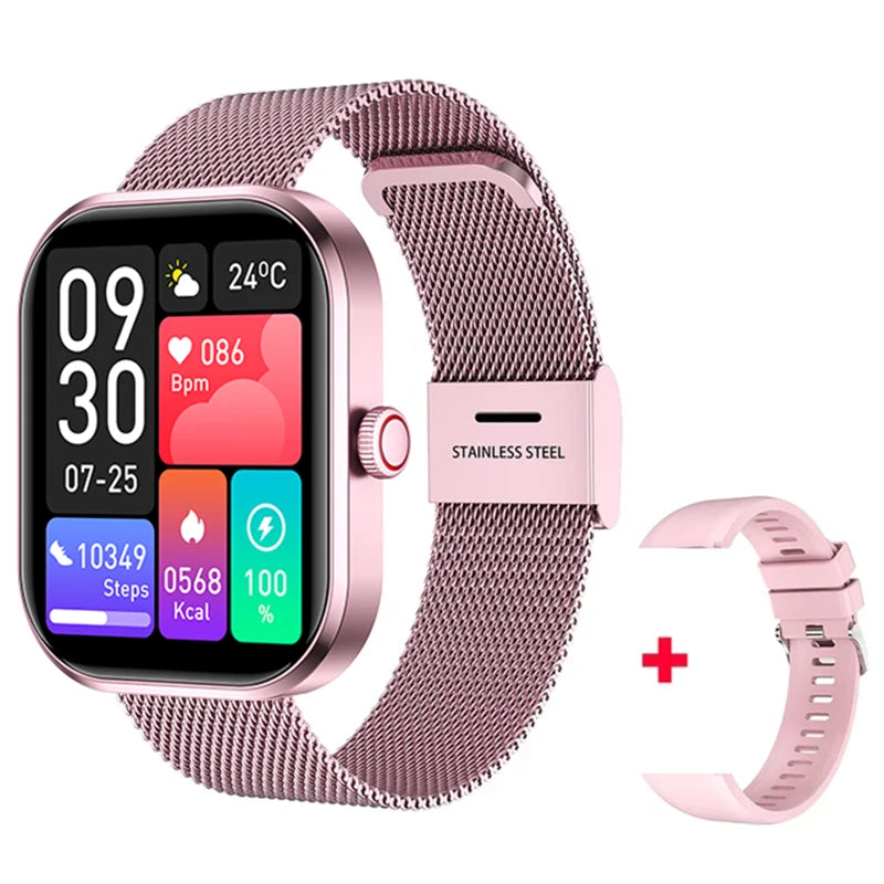 2026 New Smart Watches Women Full Touch Screen Bluetooth Call Waterproof Sport Fitness Tracker Lady Watches Smartwatch For Men