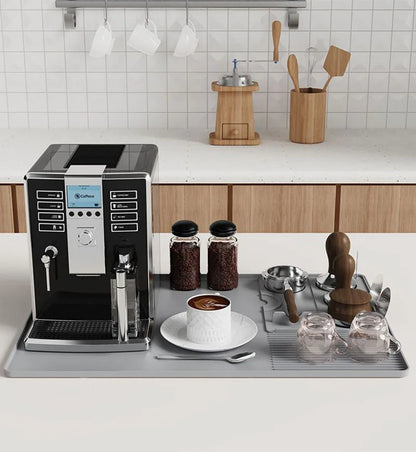 Silicone Coffee Mat Tamper Pad Heat Resistant Coffee Countertop Protector Anti-spill Under Coffee Maker Espresso Machine Pad