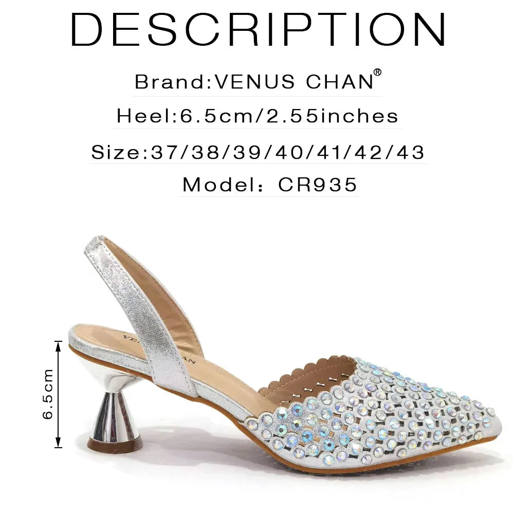 Fashion Summer 2023 Beads Decorated Muffin Bottom Sandals Wear Comfortable And Versatile Elegant Ladies Shoes And Bag Set