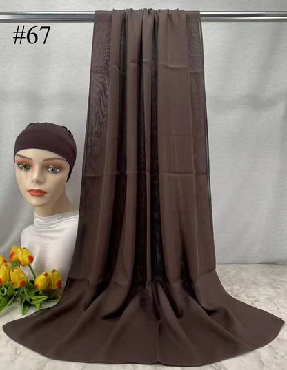 Mini Modal Hijab with Undercap Set Basic Stretchy Pullover Headscarf Thin Breathable Sunscreen Head Wrap Hijabs Scarf 165*50cm