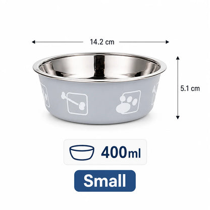 Stainless Steel Pet Bowl Thickened Anti Slip Dog Food Bowl Anti Knock Over Water Basin Pet Feeder for Cats Dogs