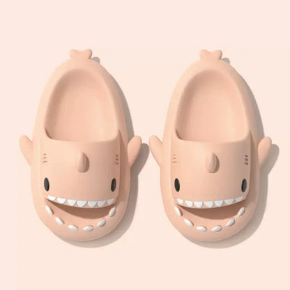 Men Shark Slippers Summer Women Slides Home Bathroom Flip Flops Couples Soft Anti-Skid Shoes Adults Outdoor Cute Beach Sandals