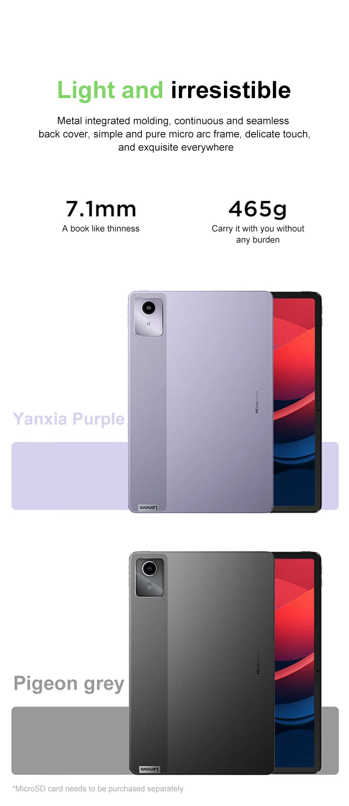 Lenovo Xiaoxin Pad 2024 11 Inch Tablet PC Eye Protection Learning Office Online Class Gaming Android Tablet New Arrival