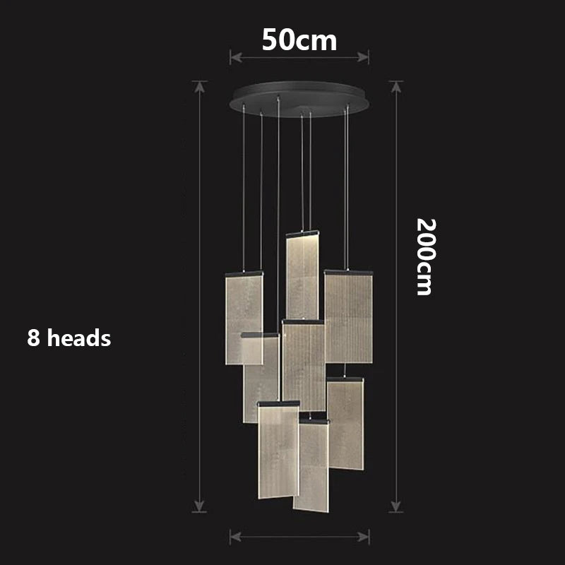 Modern home decor led lights pendant light lamps forstaircase Chandeliers for living room hanging light indoor lighting