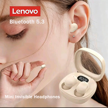 Lenovo SK19 Mini Wireless Bluetooth 5.3 Earphones Invisible Sleep Headphones for Huawei Xiaomi Redmi Noise Reduction Heasets