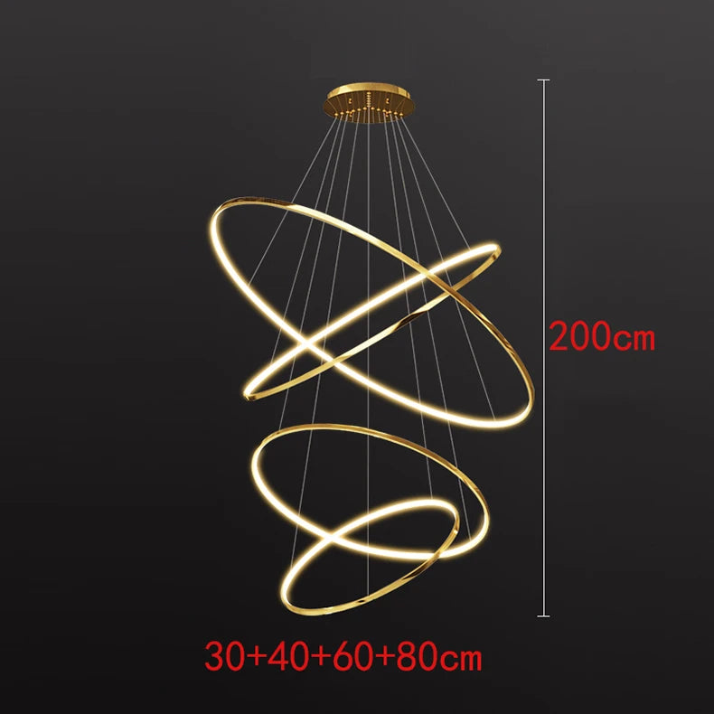 Nordic home decoration, stair chandelier, living room and dining room Pendant lights, ceiling light, indoor lighting