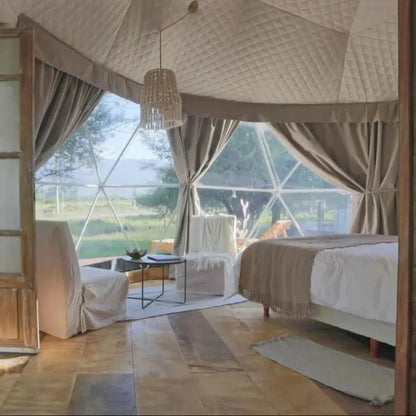 Luxury Geodesic Dome Tent Glamping Resort Accommodation Transparent Bubble House Outdoor Hotel Camping Tent Custom Size