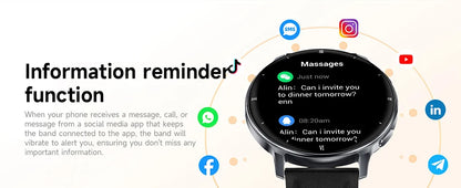 2026 New 1.32" AMOLED Smartwatch Man 466*466 Resolution Bluetooth Call LED Flashlight Fitness Tracker Smart Watch For Men Women