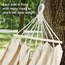 Hammock Chair Swing Camping Hammock Thickened Durable Fabric Canvas Single Hammocks Travel Swing Hanging Bed Outdoor Hammock