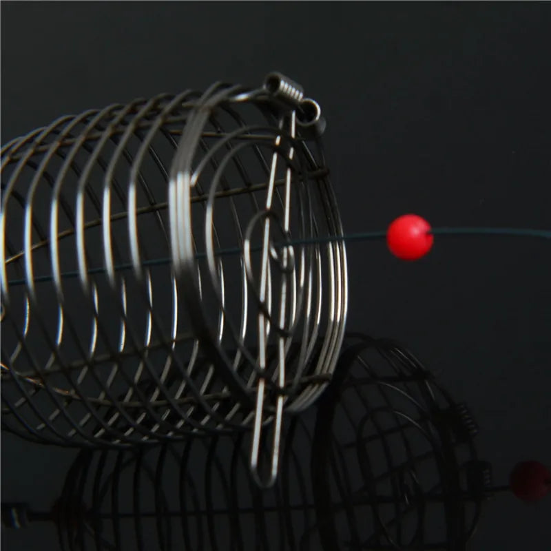 10Pcs Carp Fishing Bait Trap Cage Feeder Basket Holder Coarse Lure Feeder Carp Fishing Tackle Kit