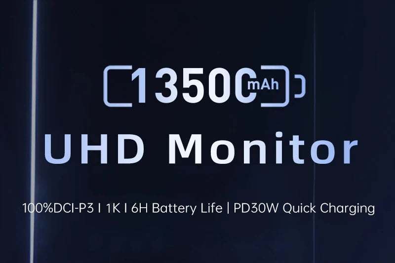 15.6" FHD Touchscreen Portable Monitor 13500mAh Battery 1920*1080P IPS 100%DCI-P3 Display For PC Laptop Macbook Phone PS4/5 Xbox