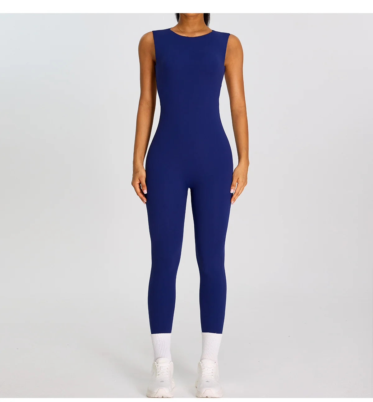 Summer Women Sleeveless Back Hollow Jumpsuit Fitness Sport Bodysuit Yoga Clothing Female Breathable Gym Overalls Workout Clothes