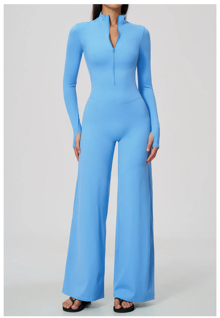 Summer Long Sleeve Yoga Suit Women's Tracksuits Gym Clothes Training Sportswear Fitness Sports Bodysuit Female Workout Overalls