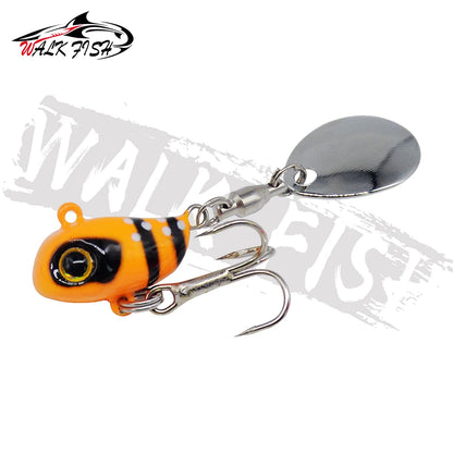 WALK FISH 10g VIB Spinning Tail-spinner Swimbait Fishing Lures Spinnerbait Metal Artificial Bait Carp Fishing Accessories