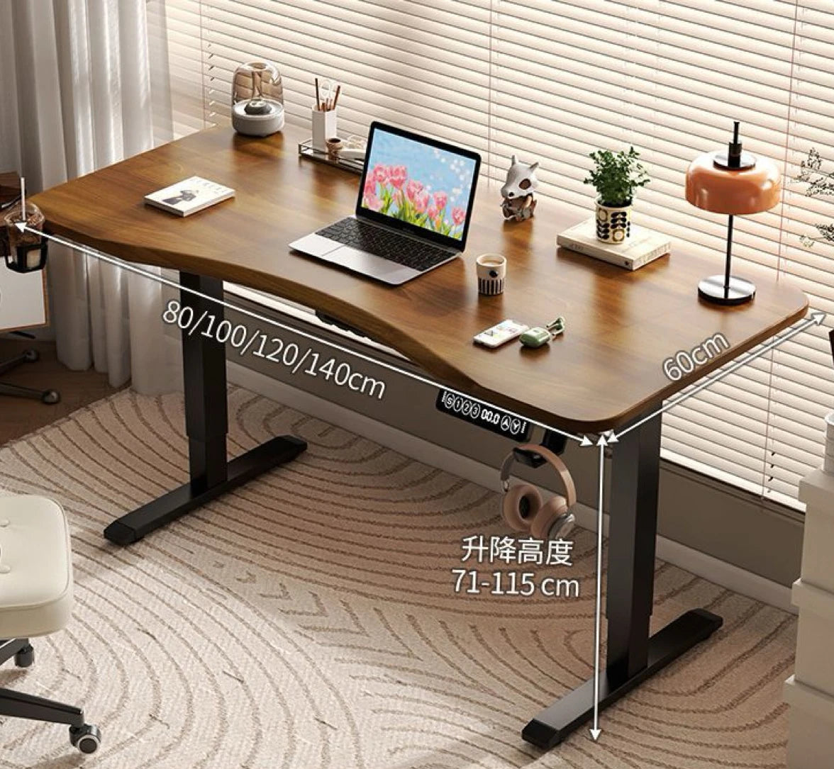 Electric Standing Desk 80/100/120/140cm Height Adjustable Office Computer Desk Study Gaming Table for Workstation Business Use