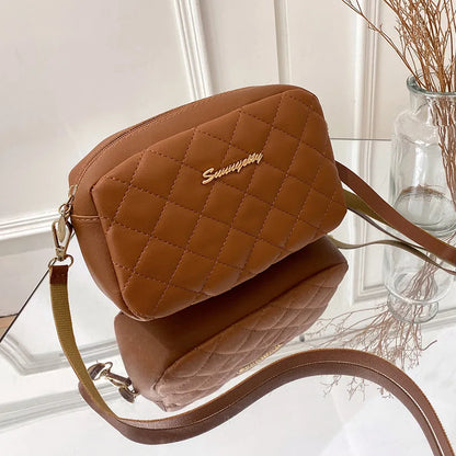 Fashion PU Leather Women Shoulder Bags Luxury Design Quilted Shopper Bag Female Casual Crossbody Bags Female Small Handbag Purse
