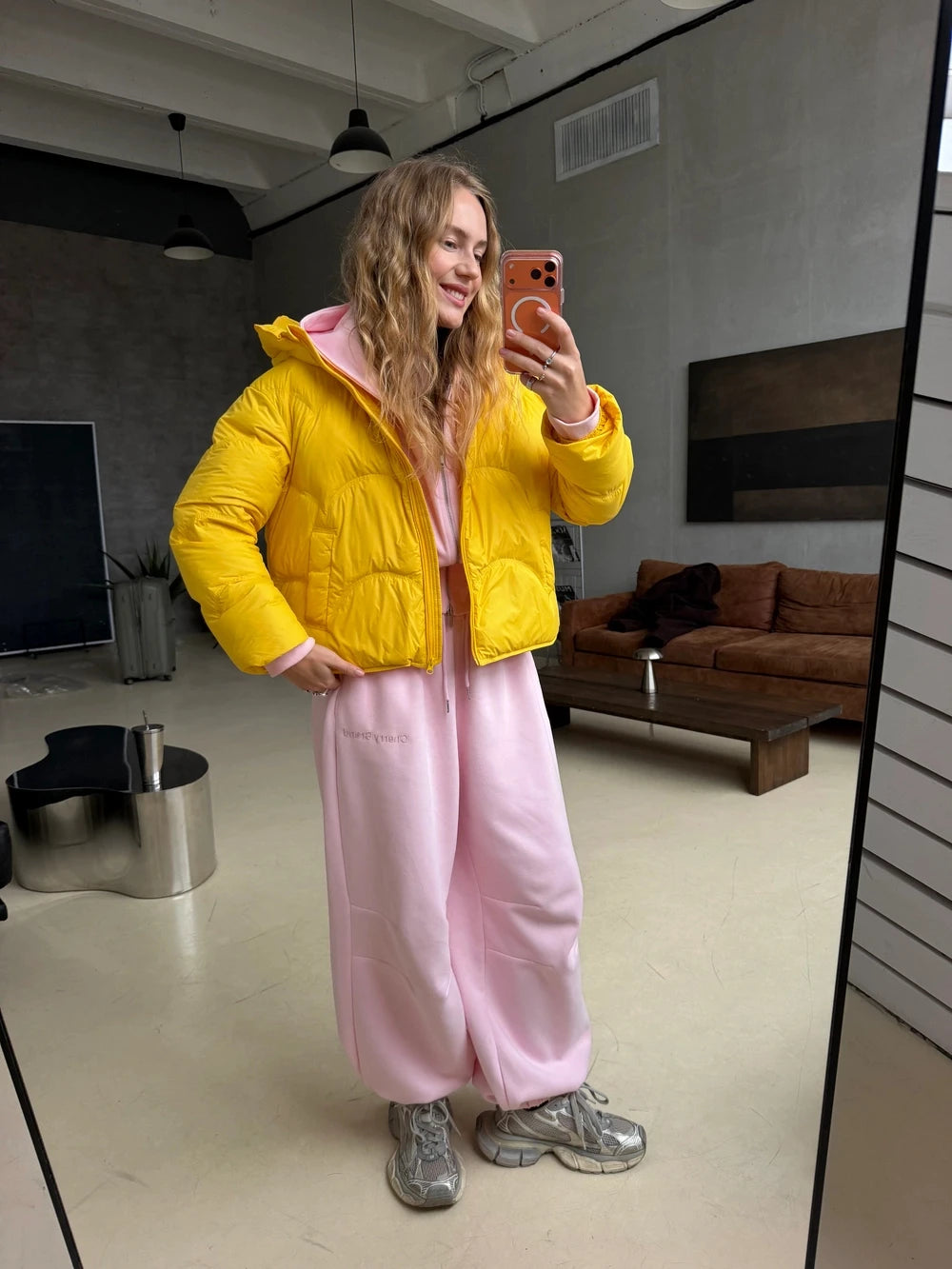 Women Long Sleeved Loose Wave Stitched Short Hooded Cotton Coat Zipper With Pocket Quilted Jacket 2026 Winter Casual Warm Coats