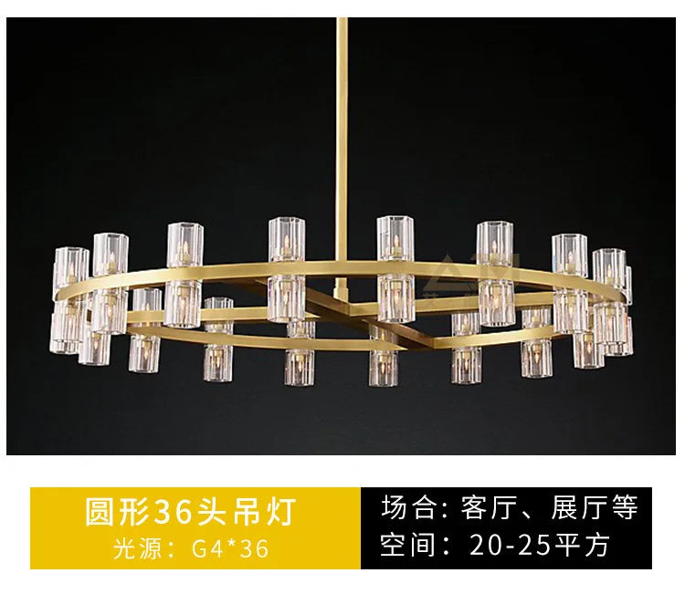Villa Duplex Chandelier New Light Luxury Light Post Modern Crystal Chandelier Light Luxury For Living Room Lamp Home Decoration