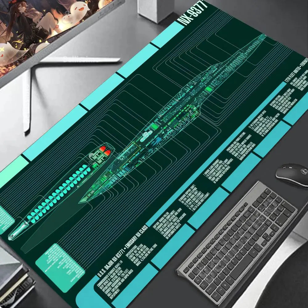 Exploded view 900x400 XXL Mouse Gaming accessories Pad Purple art Large Offices accessories rubber Anime figures mouse pa HD