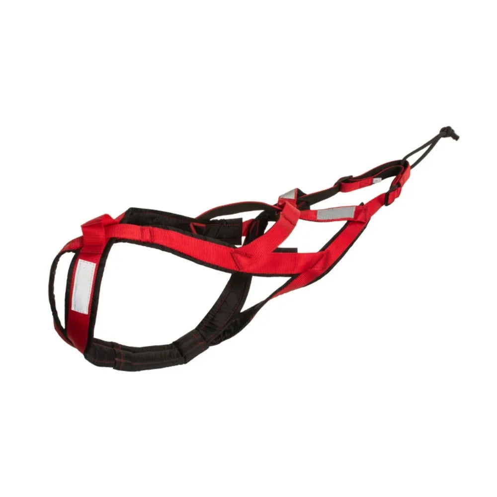 Reflective Dog Harness Adjustable Weight Mushing Dog Sled Harness Pulling Sledding Skijoring Pet Back Chest Strap Large Dogs