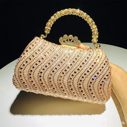 Elegant Purse Trend Luxury Designer Chain Shoulder Bag Women's Handbags Wallets Evening Bags for Wedding Bolso 2026 New Gift