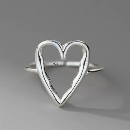 VENTFILLE 925 Sterling Silver Irregular Ring for Women Geometry Versatile Minimalism  Accessories Jewelry Gift Dropshipping